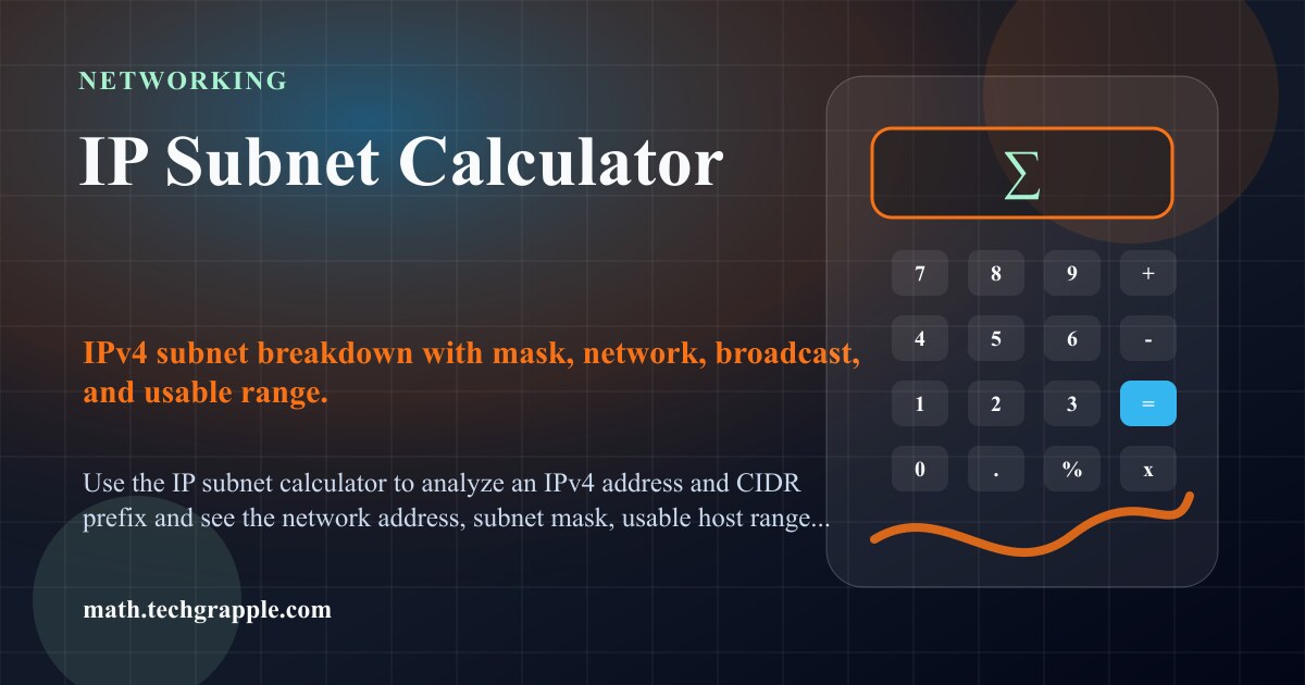 Ip Subnet Ruler IP Subnet Calculator - Find Network Range & Usable Hosts