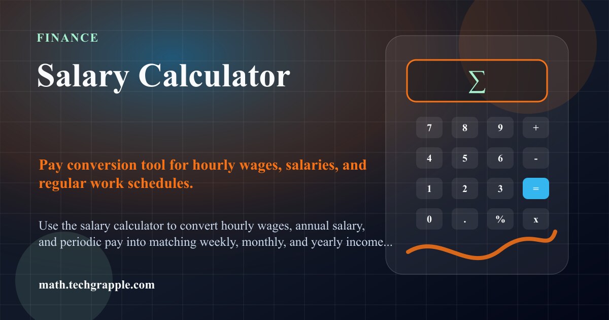 Salary Math Salary Calculator - Calculate Net Paycheck & Hourly Wages
