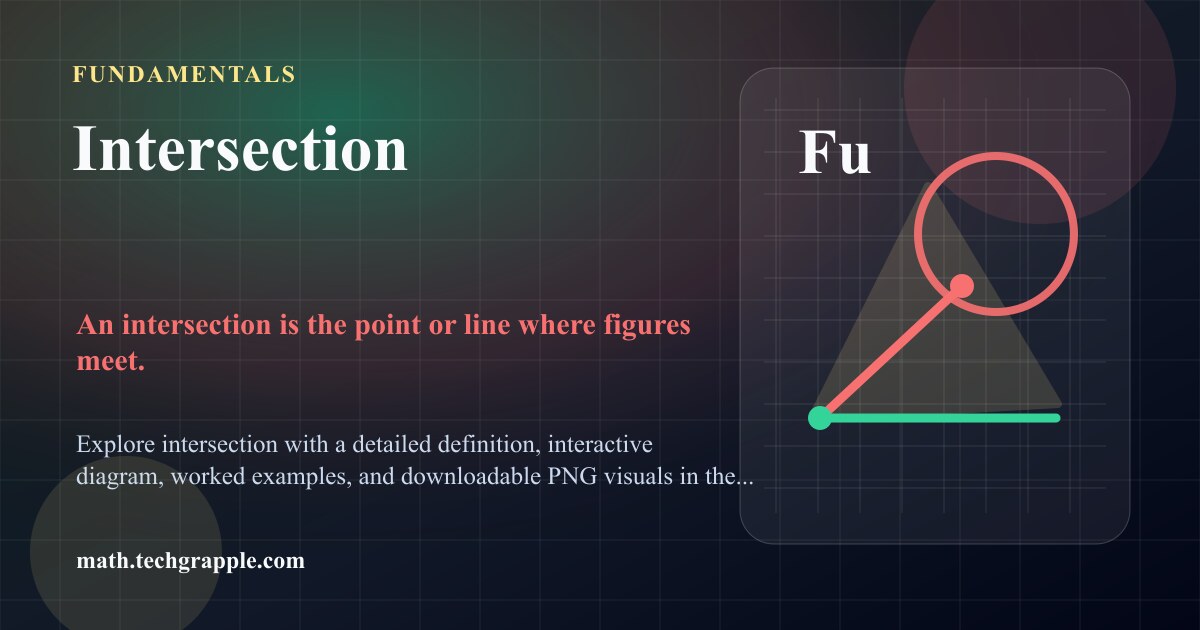 Intersection Geometry: Diagram and Examples