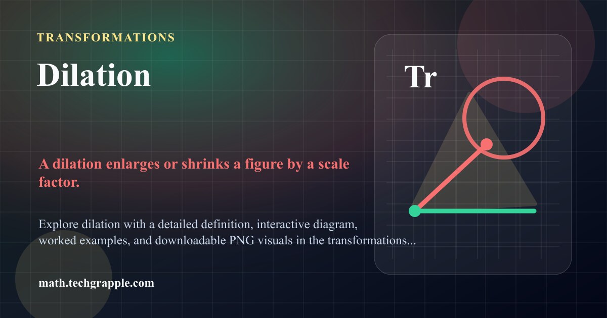 Dilation Geometry: Diagram and Examples