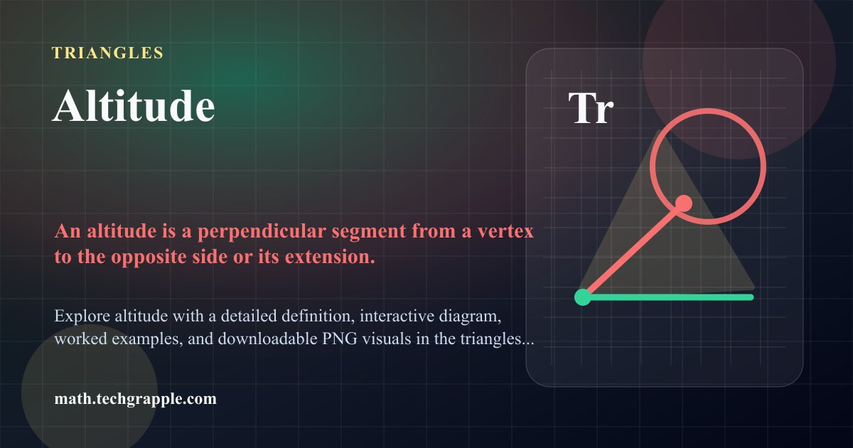 Altitude Geometry: Diagram and Examples